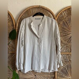 Vince Silk Striped Tunic